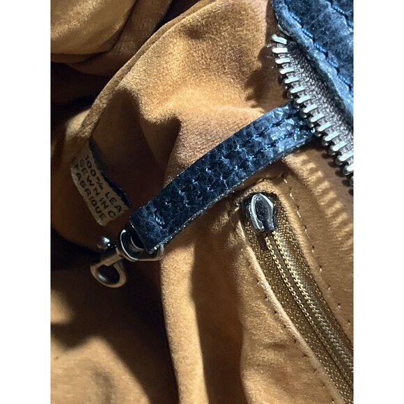 Patricia Nash Leather Floral Peruvian Painting Tote Bag Satchell Dual Handles - Picture 5 of 7